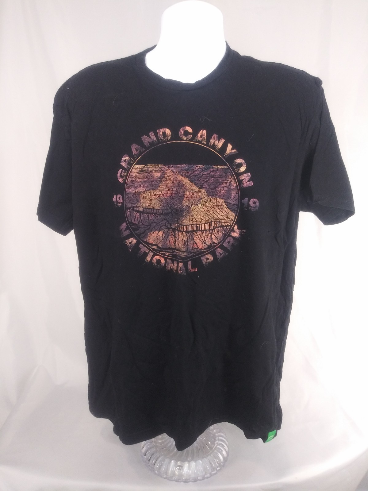 Grand Canyon T-Shirt Men&rsquo;s M Wild Tribute Black Graphics Casual Travel
