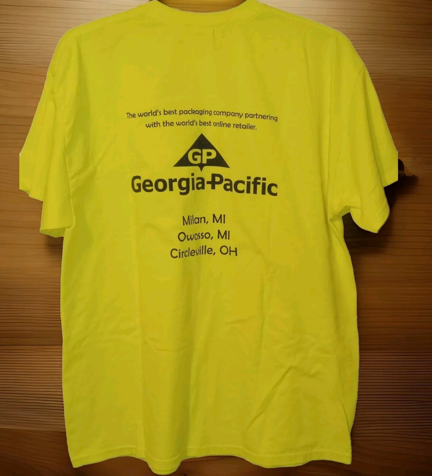 Amazon Operation Rage OR Logo Yellow Sz XL Men&rsquo;s T-Shirt Georgia Pacific