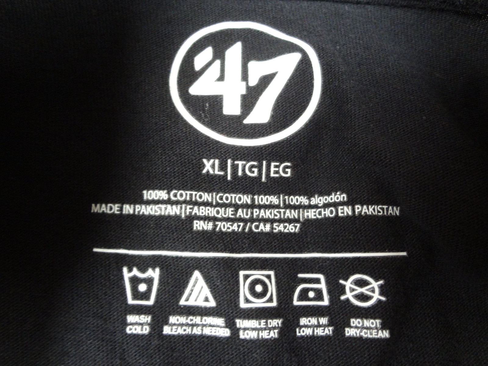 47 BRAND JACKSONVILLE JAGUARS FOOTBALL – BLACK LONG SLEEVE XL T-SHIRT L803