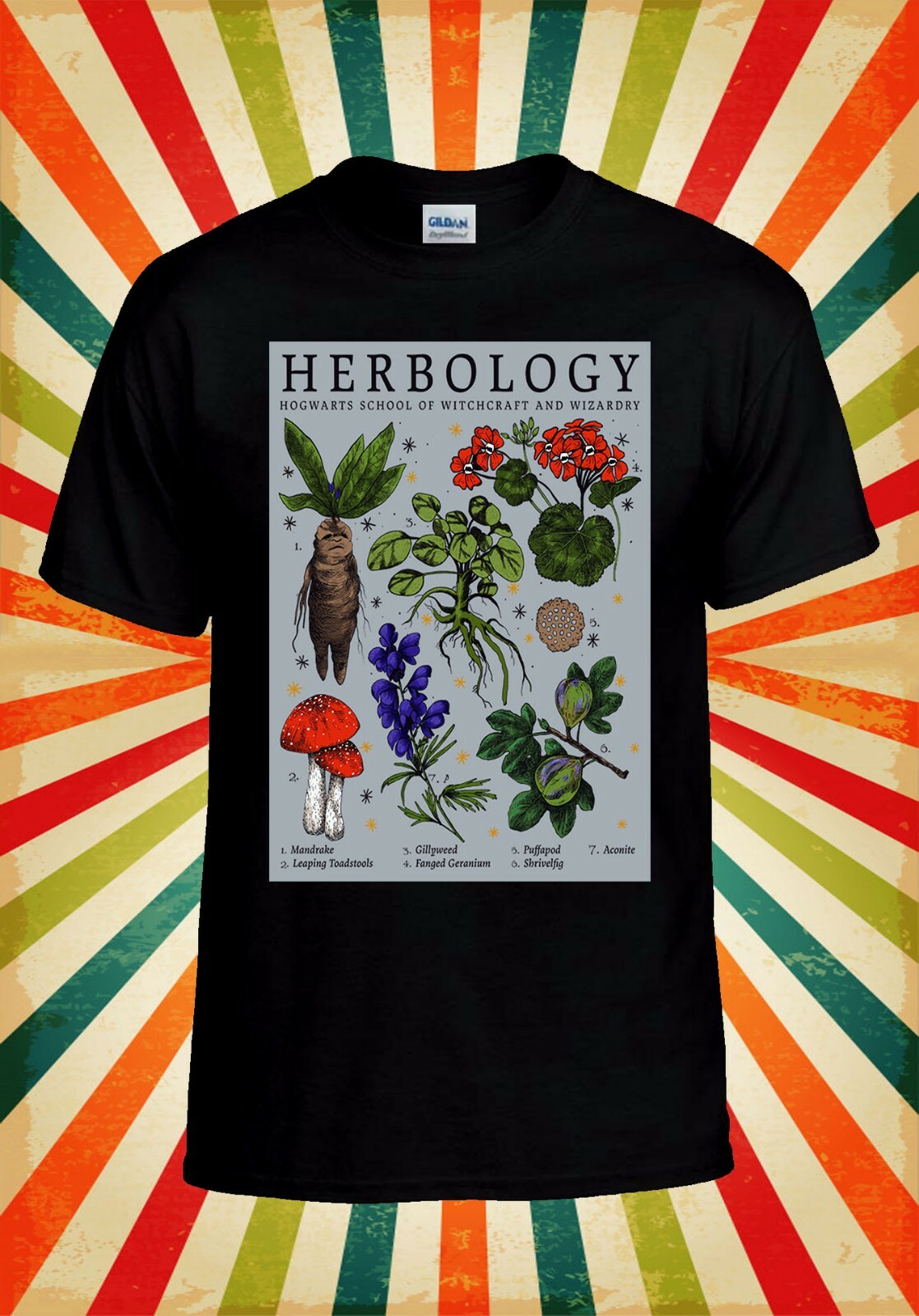 Herbology Hogwarts School Funny Cool Men Women Vest Tank Top Unisex T Shirt 2713