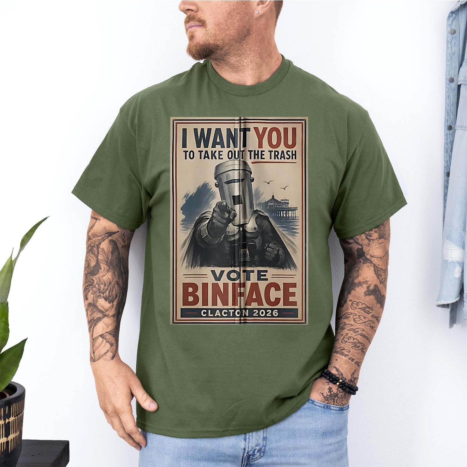 Retro I Want You To Take Out The Trash Vote Binface 2026 Count Binface T-Shirt