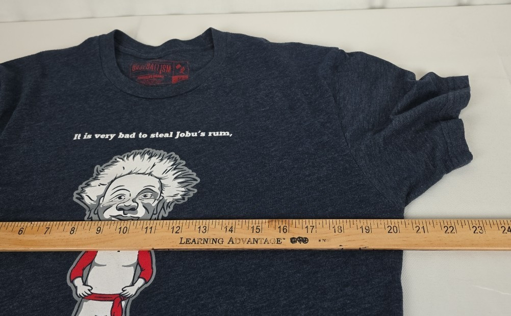 Baseballism x Major League “Jobu” Mens Heather Navy S/S T-Shirt Sz Medium Movie