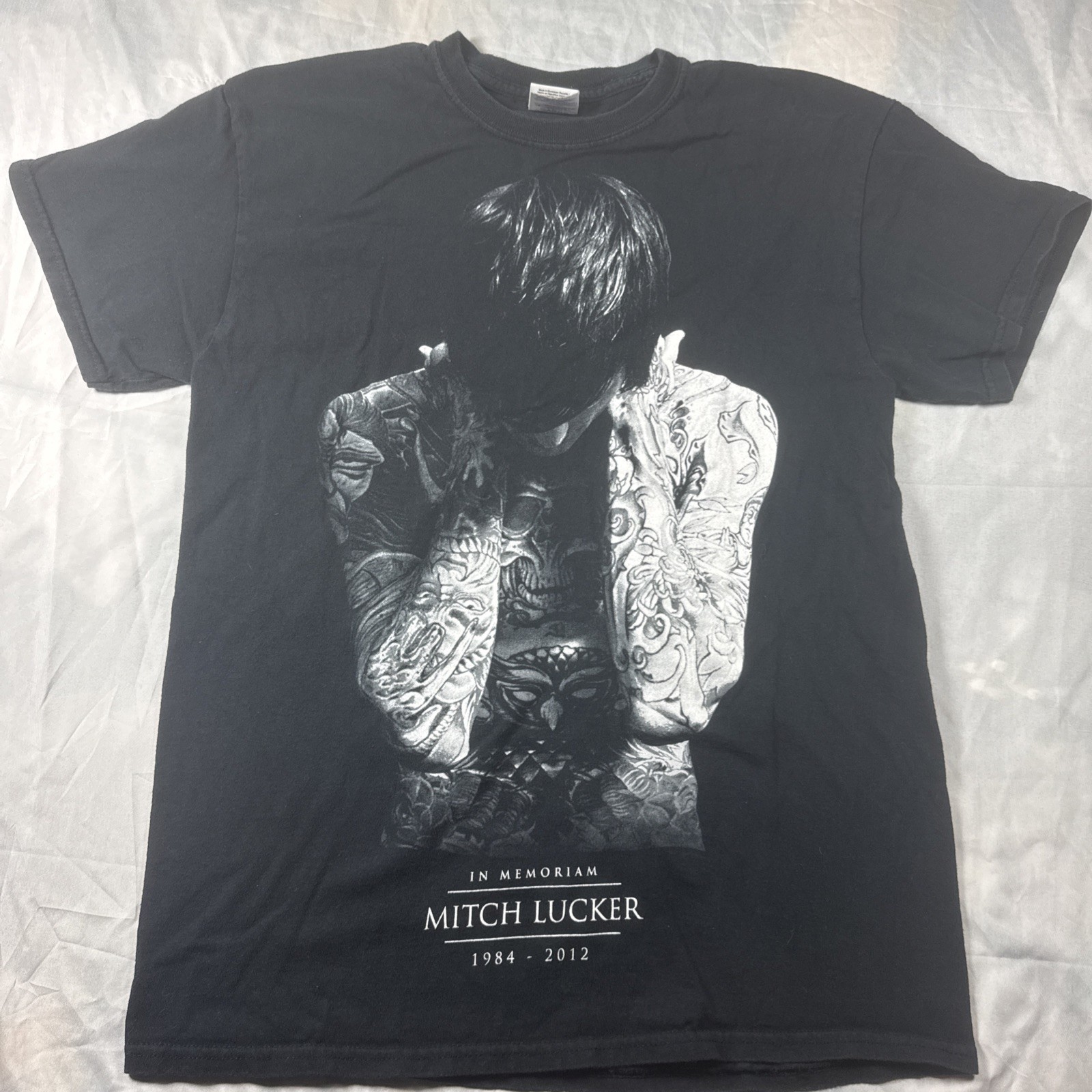 Men’s Medium Black T Shirt Mitch Lucker Memoriam