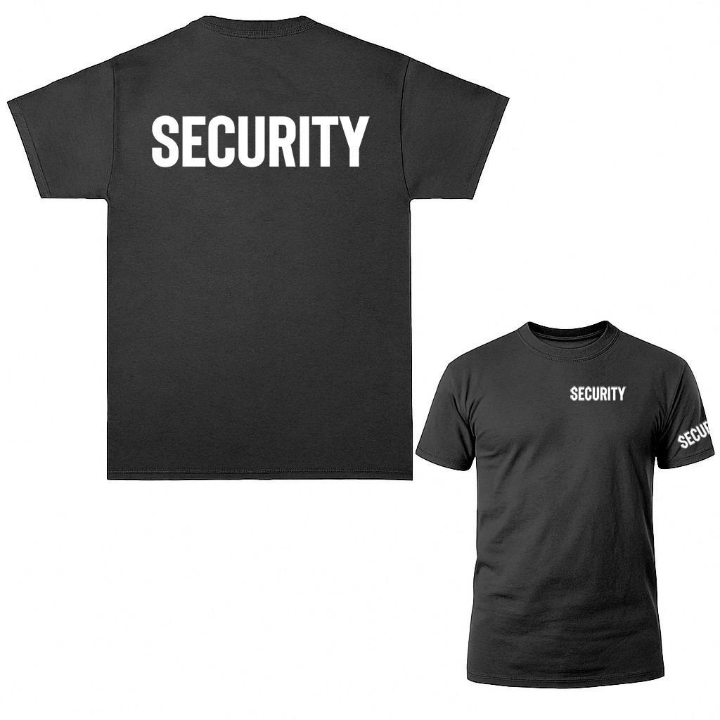 « Security » Size S-5XL Front/Back Event Staff Uniform T-shirt