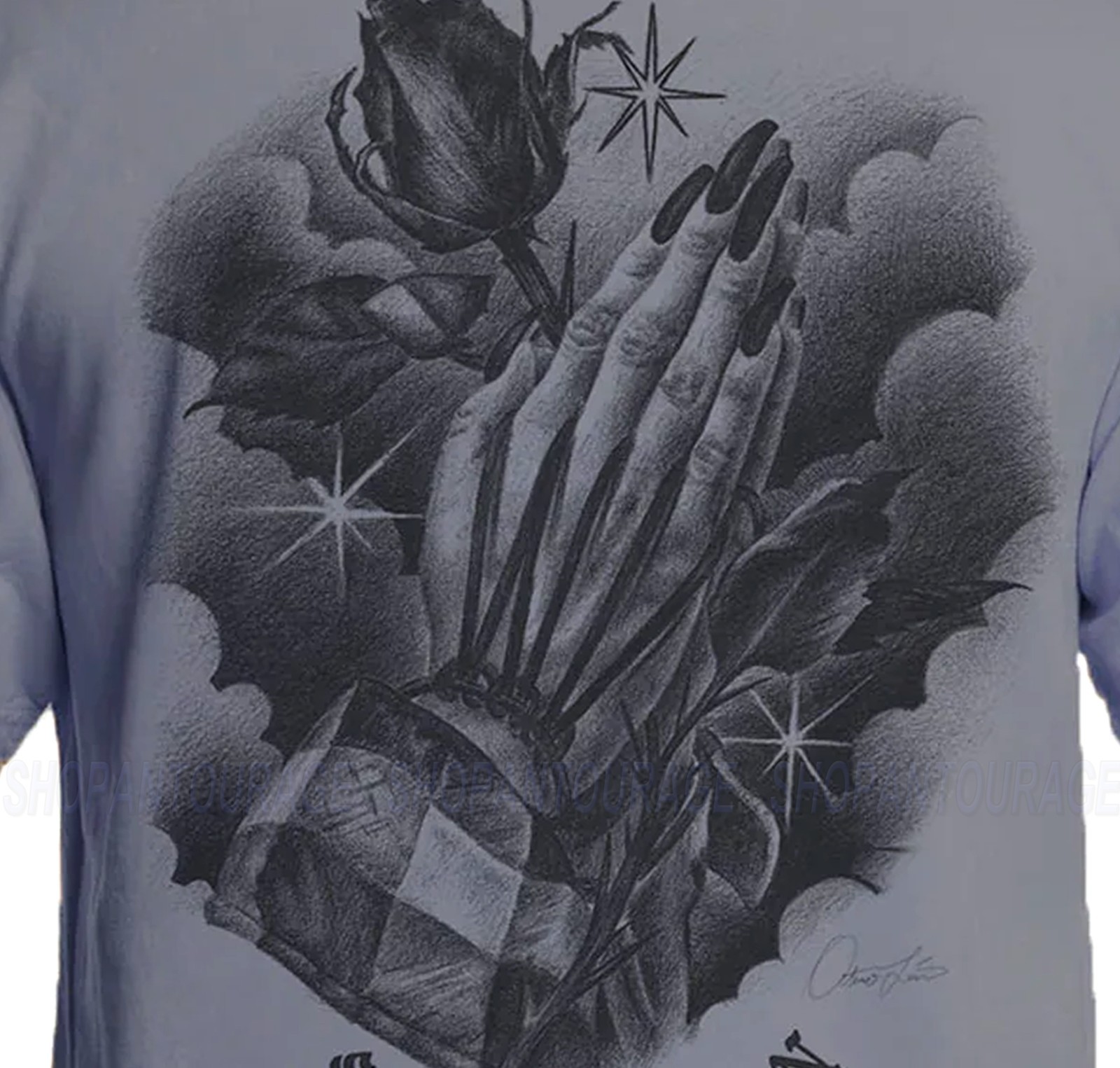 Sullen Art Collective Prayers Premium Fit SCM8371 Short Sleeve T-shirt For Men