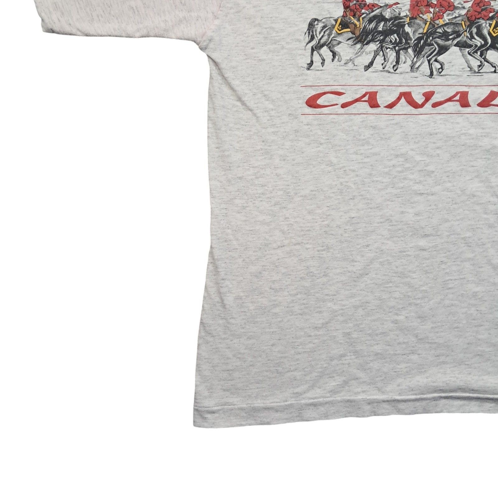 Canada T Shirt Large Men&rsquo;s White Cotton Vintage Single Stitch Tourist