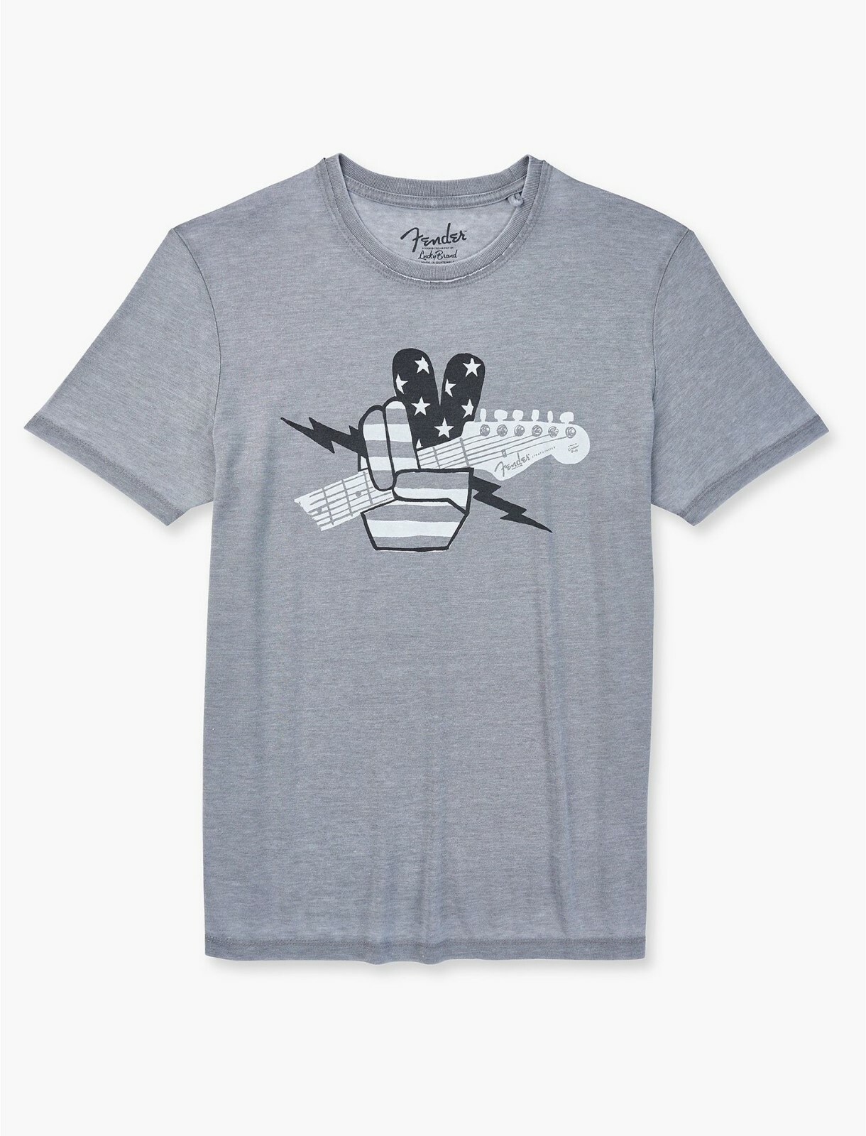 Lucky Brand Men&rsquo;s FENDER Guitar Graphic Tee Sizes L, XL NWT Choose