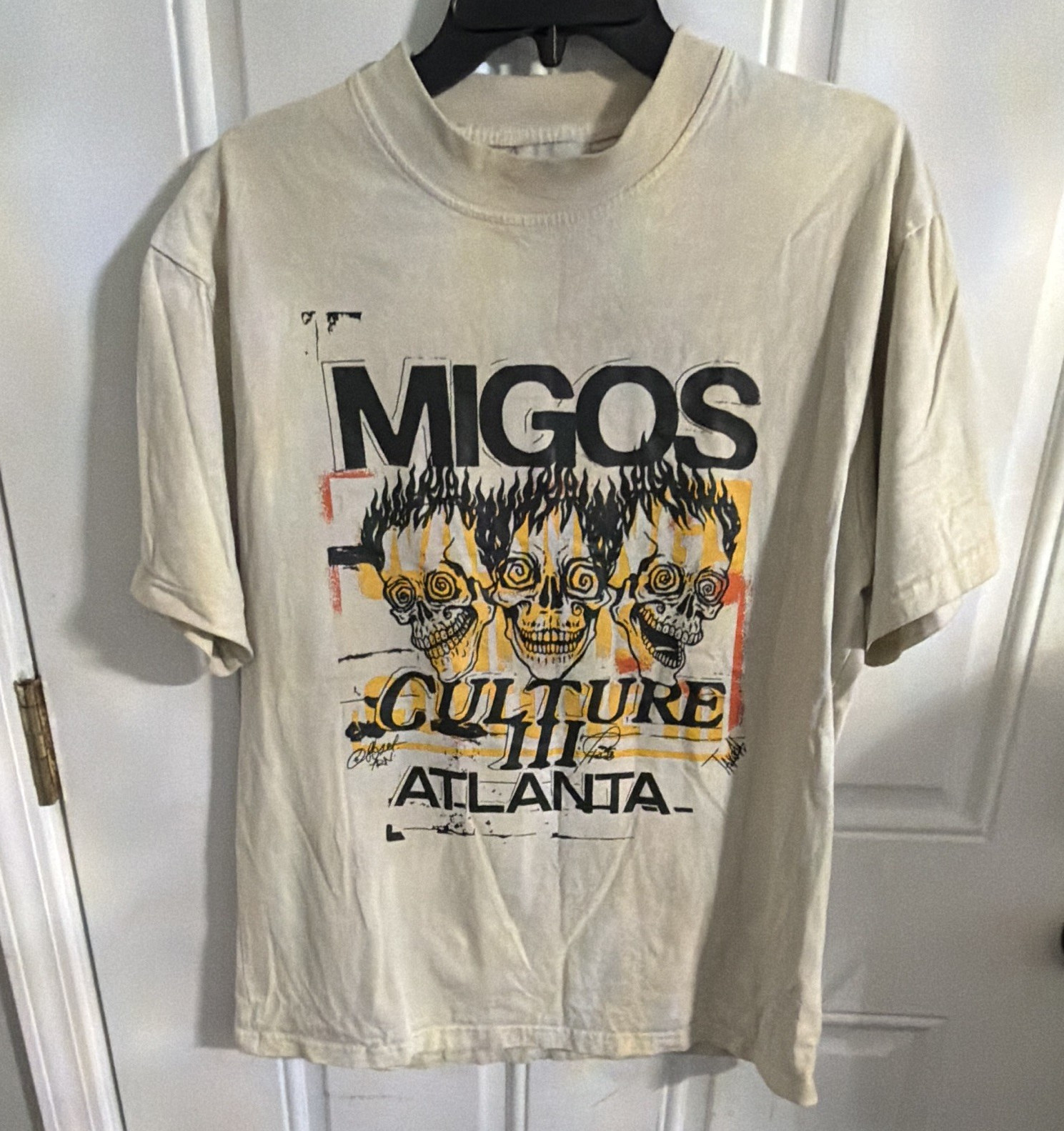 Gallery Dept. Migos Culture III Atlanta Skull Graphic Crew Neck T-Shirt, Size L