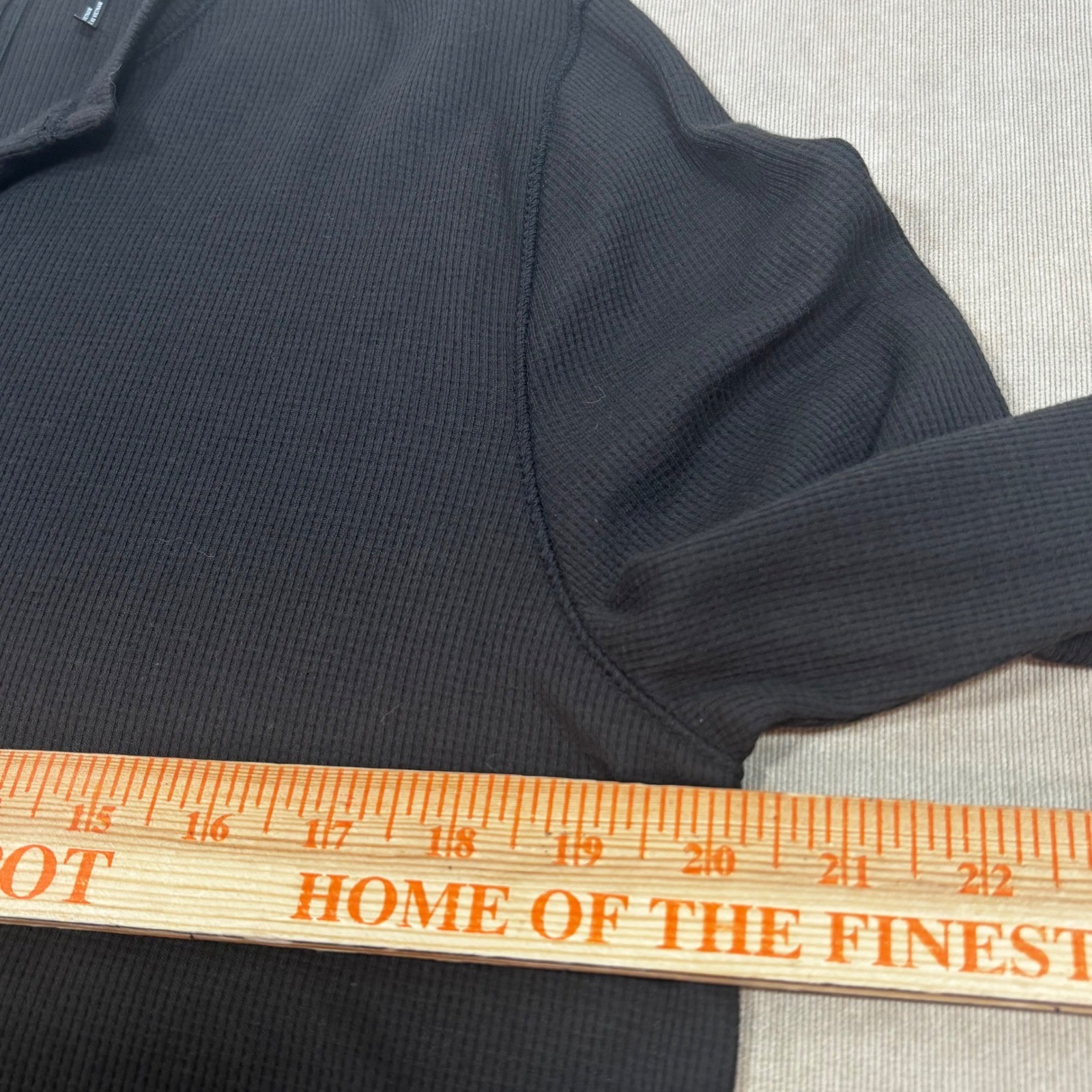 DKNY Men Black Long Sleeve Ribbed Soft Henley Shirt Size Small NWT MSRP $59.50