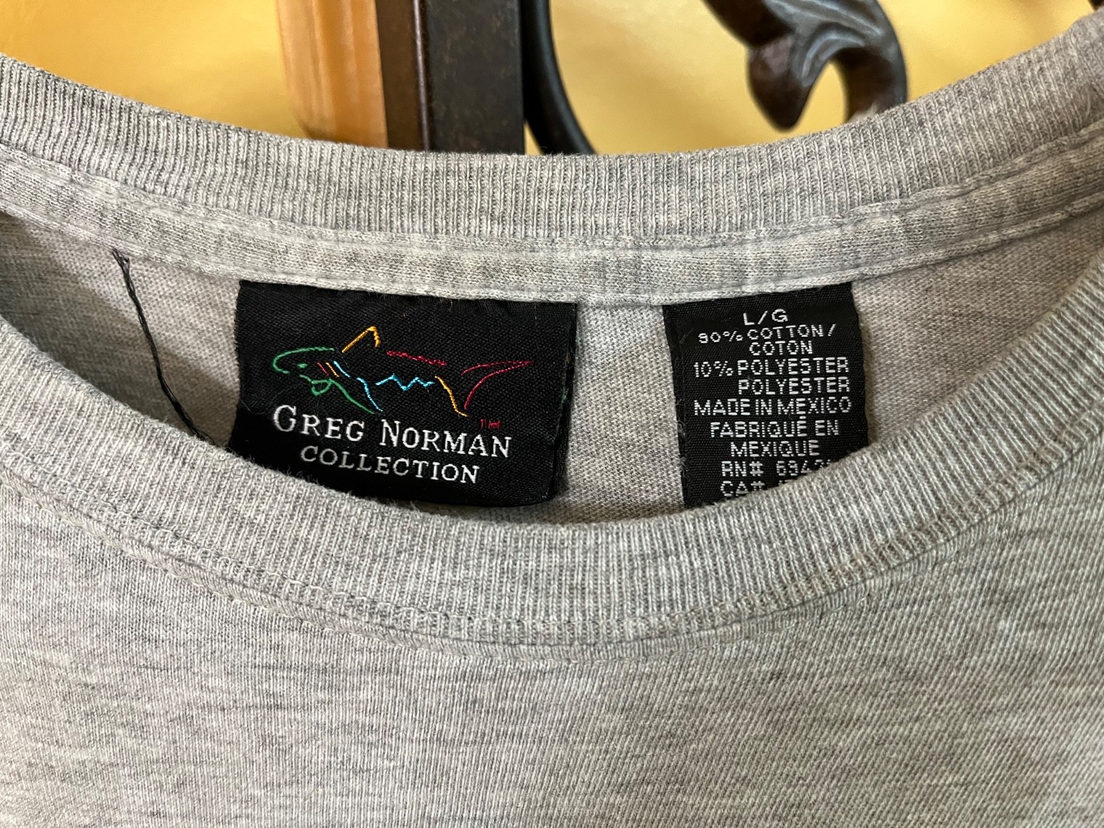 Greg Norman pocket s/s t-shirt gray size L