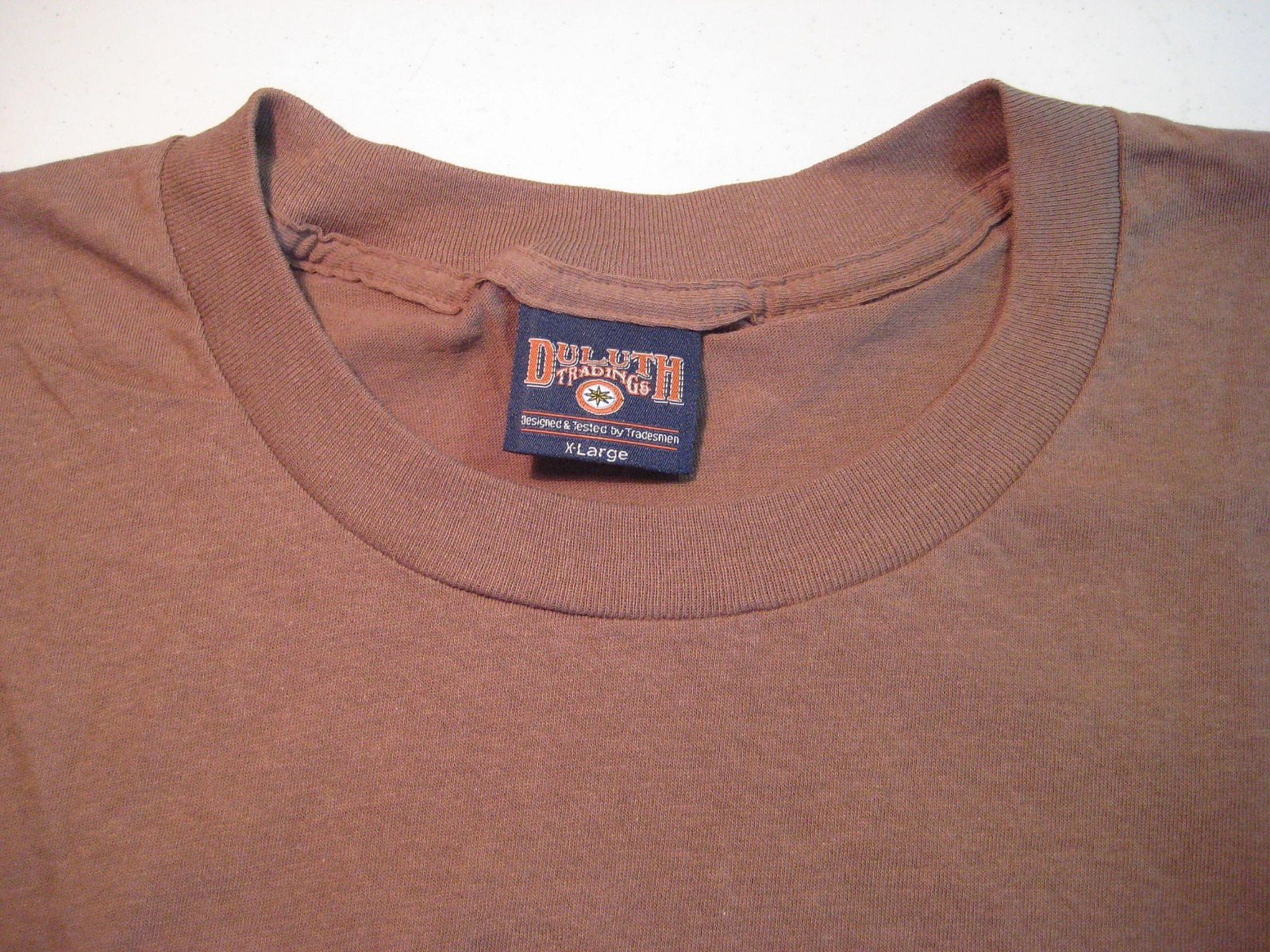 EUC- DULUTH TRADING CO. Size XL Brown Short Sleeve 100% Cotton TEE- SHIPS FREE!