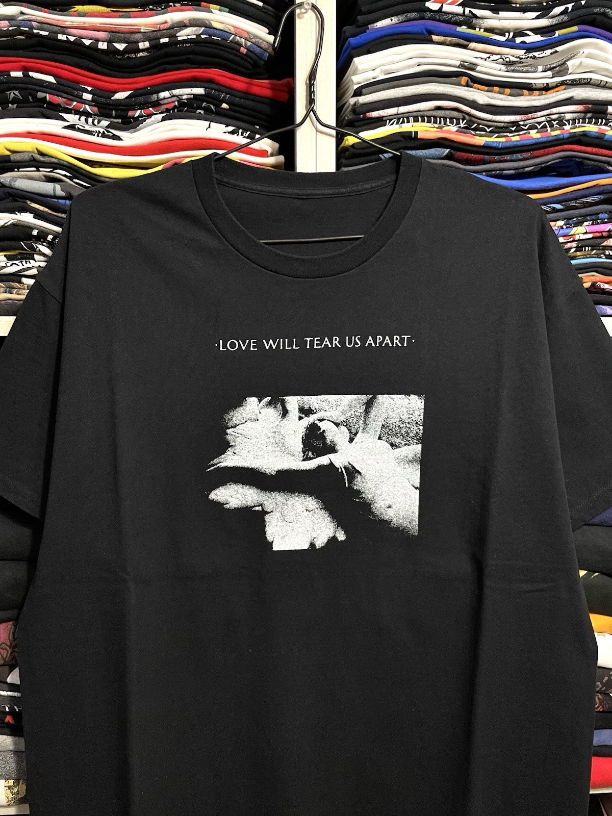 Vintage Joy Division Love Will Tear Us Apart Rock Band T-Shirt Size XL Black