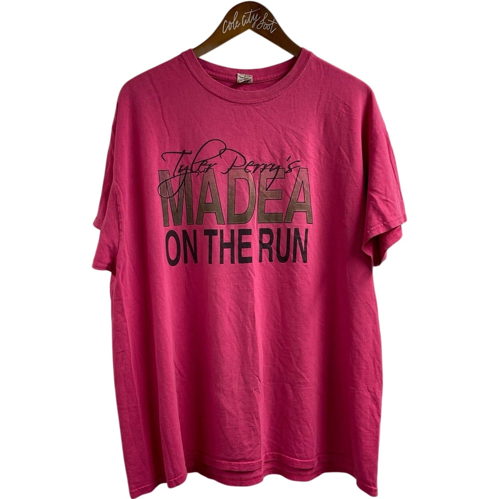 Tyler Perry Madea On The Run …Again Pink T Shirt XL Distressed