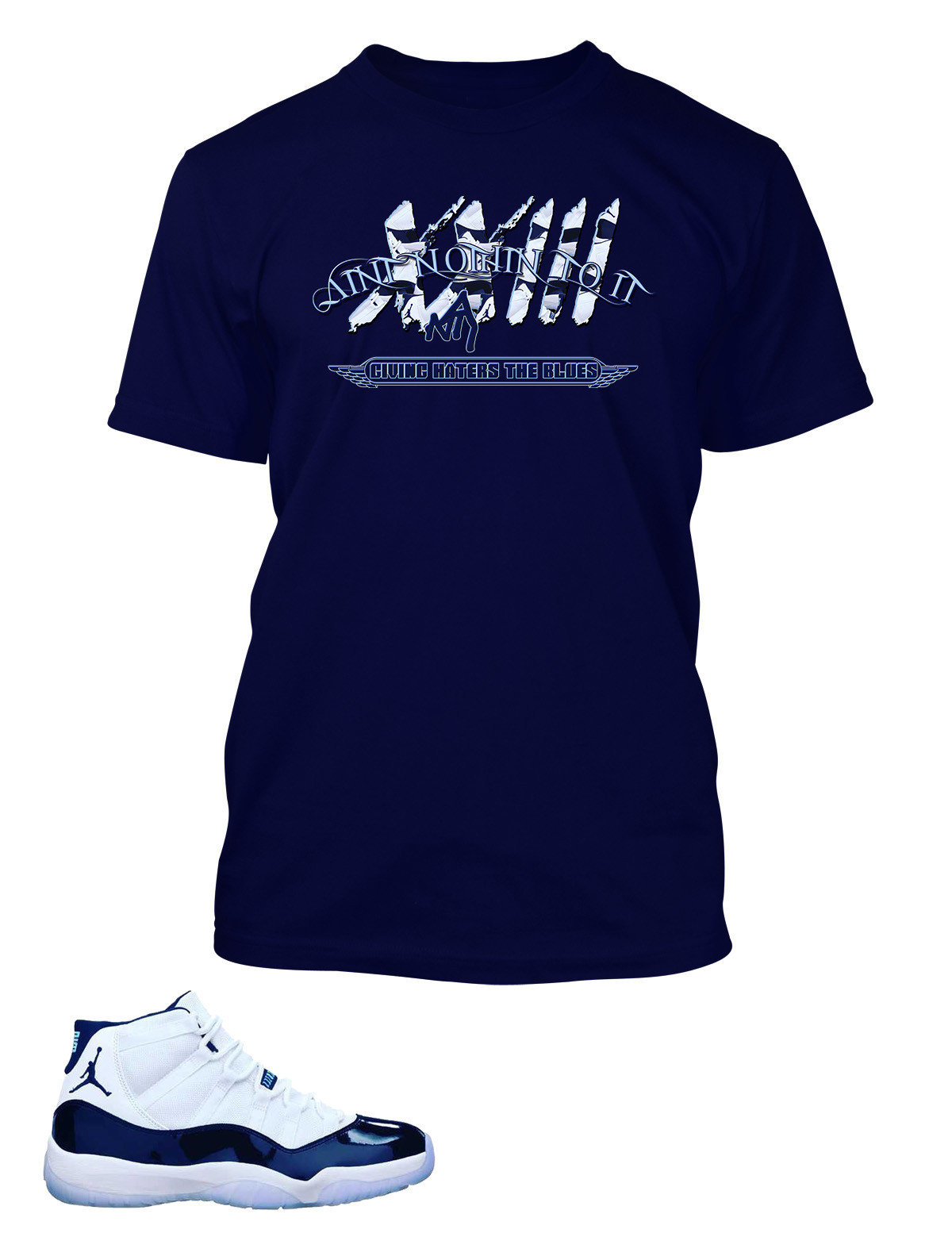 Men Graphic Tee Shirt To Complement Jordan 11 Win Like 82 Big & Tall Sneaker