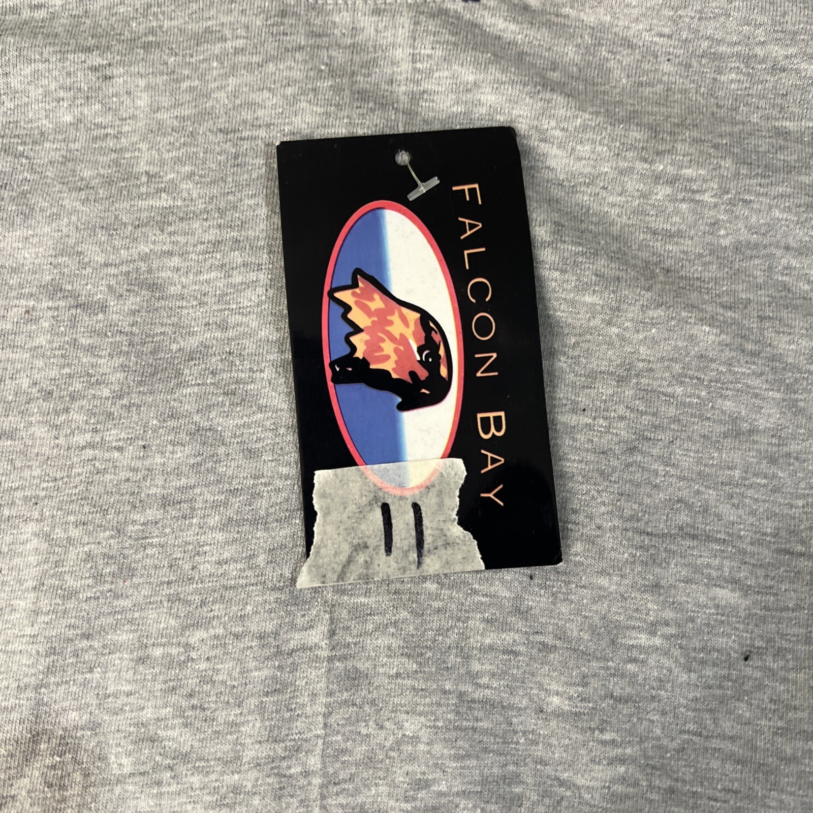 Falcon Bay Men’s Big And Tall 7XL 100% Cotton Baseball T-Shirt Blue & Grey NWT