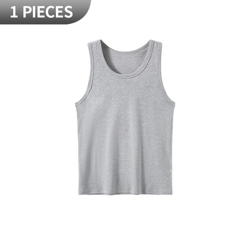 1/3 Pack Four Seasons Men&rsquo;s Cotton Joker Vest Teenagers Simple Fit Sports.