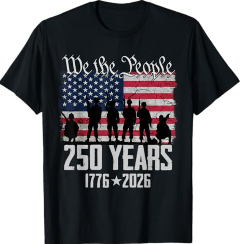 250th Anniversary USA Patriotic 250 Years 4th July American T-Shirt
