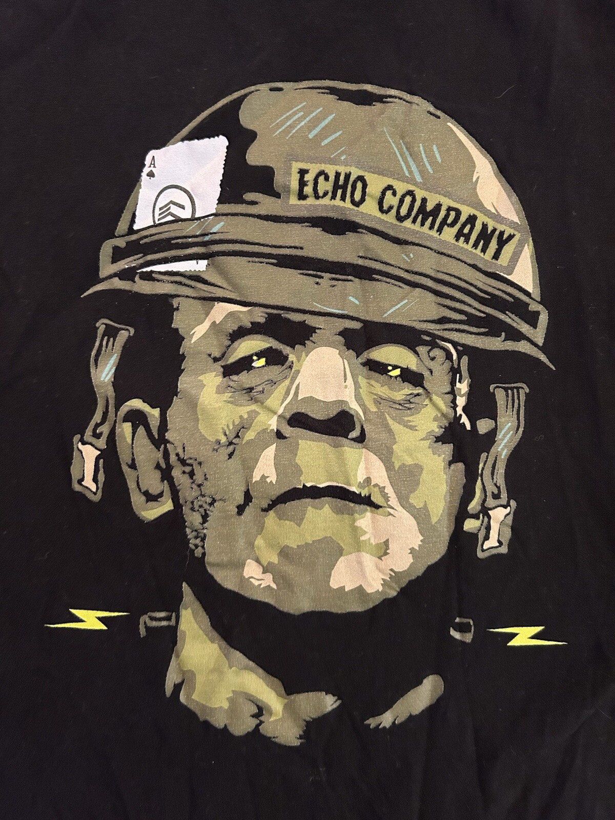 Echo Company Frankenstein Solider Shirt Size Large Horror War