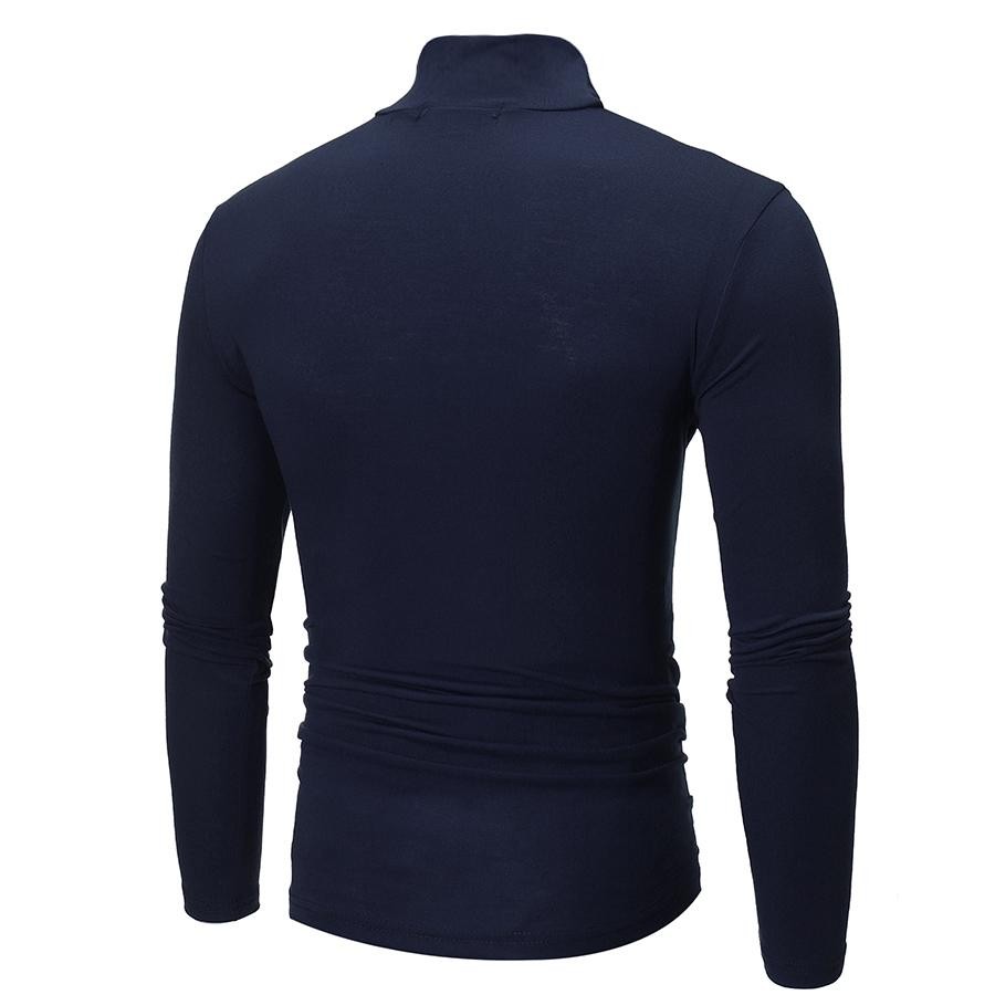 Men&rsquo;s Long Sleeve Mock Neck Base Layer Shirts Winter Thermal Tops Undershirt