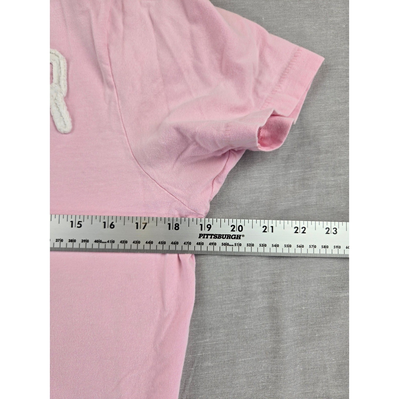 Hollister Mens Pink Graphic T-Shirt California Applique Logo Cotton Tee Large