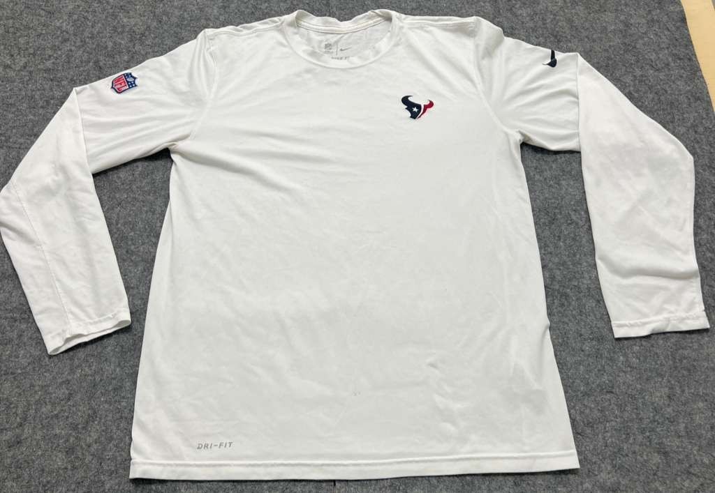 Nike NFL On-Field Houston Texans Dri-Fit Short Sleeve T-Shirt White Men&rsquo;s M
