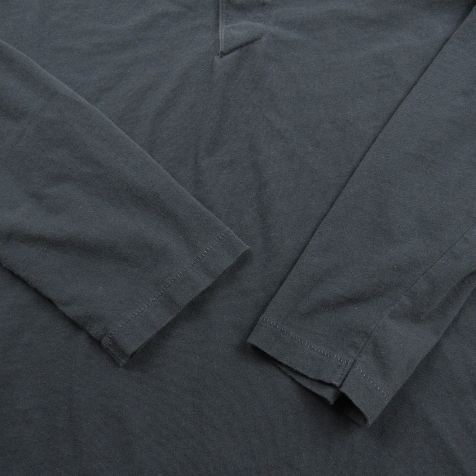 Billy Reid Shirt Mens Extra Large Blue Henley Slim Long Sleeve Cotton Outdoor