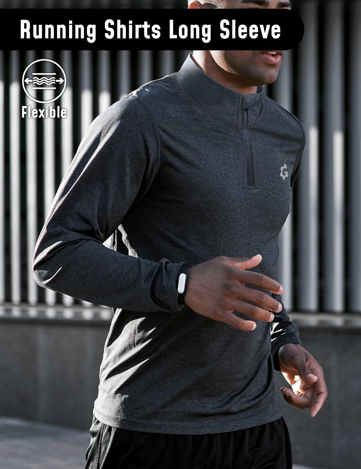 3Pack Quarter 1/4 Zip Pullover Men Dry Fit Sweatshirts 1/2 Half Zip Long Slee…