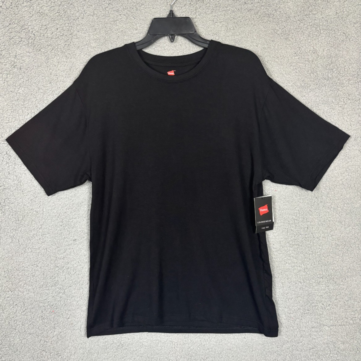 Hanes Men’s Modal Spandex Crew Neck Pajama Tee Shirt Black Medium NWT&rsquo;s.