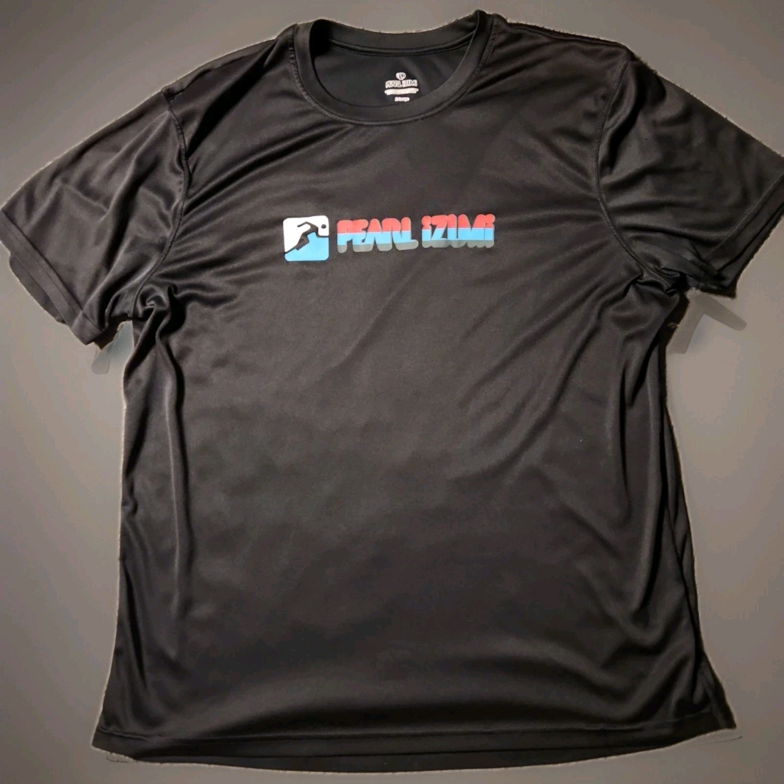 Pearl Izumi Logo Black Microfiber Athletic T-shirt Mens XL