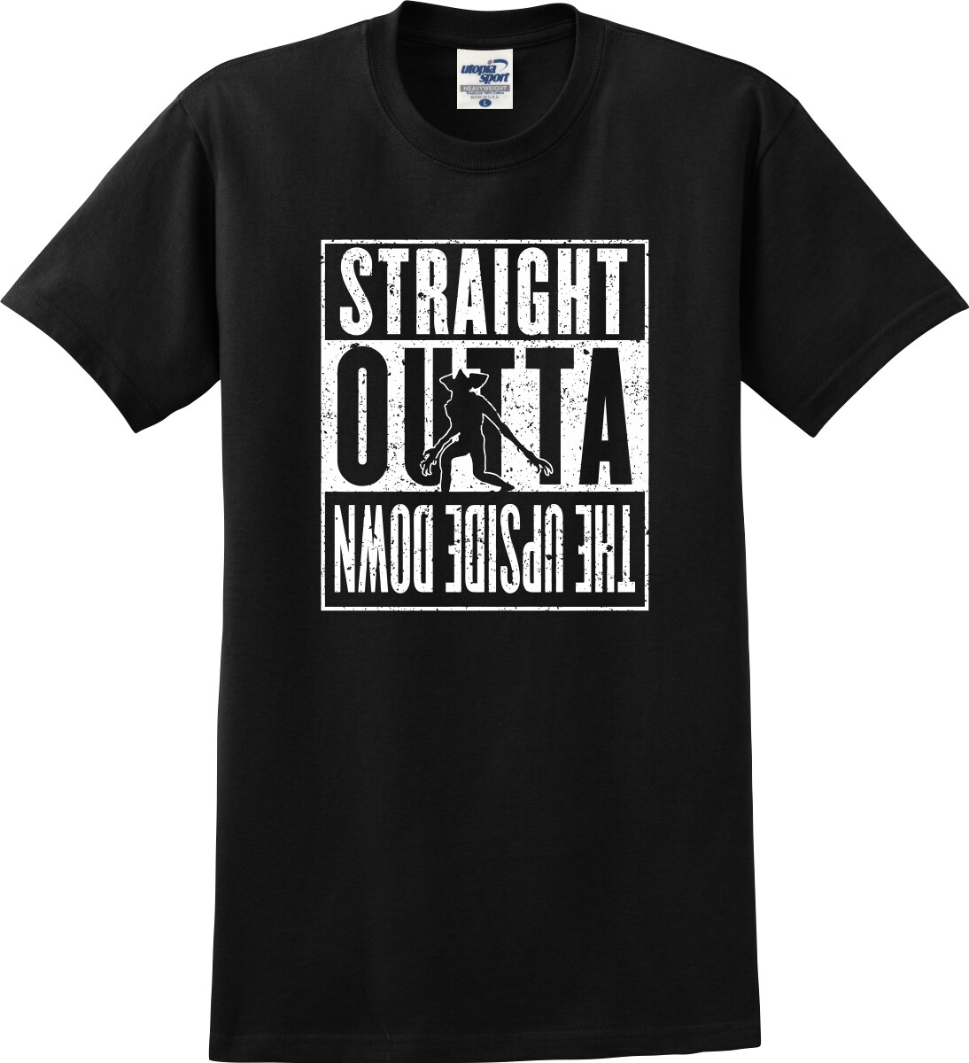 Straight Outta The Upside Down Demogorgon Distressed Unisex T-Shirt (S-5X)