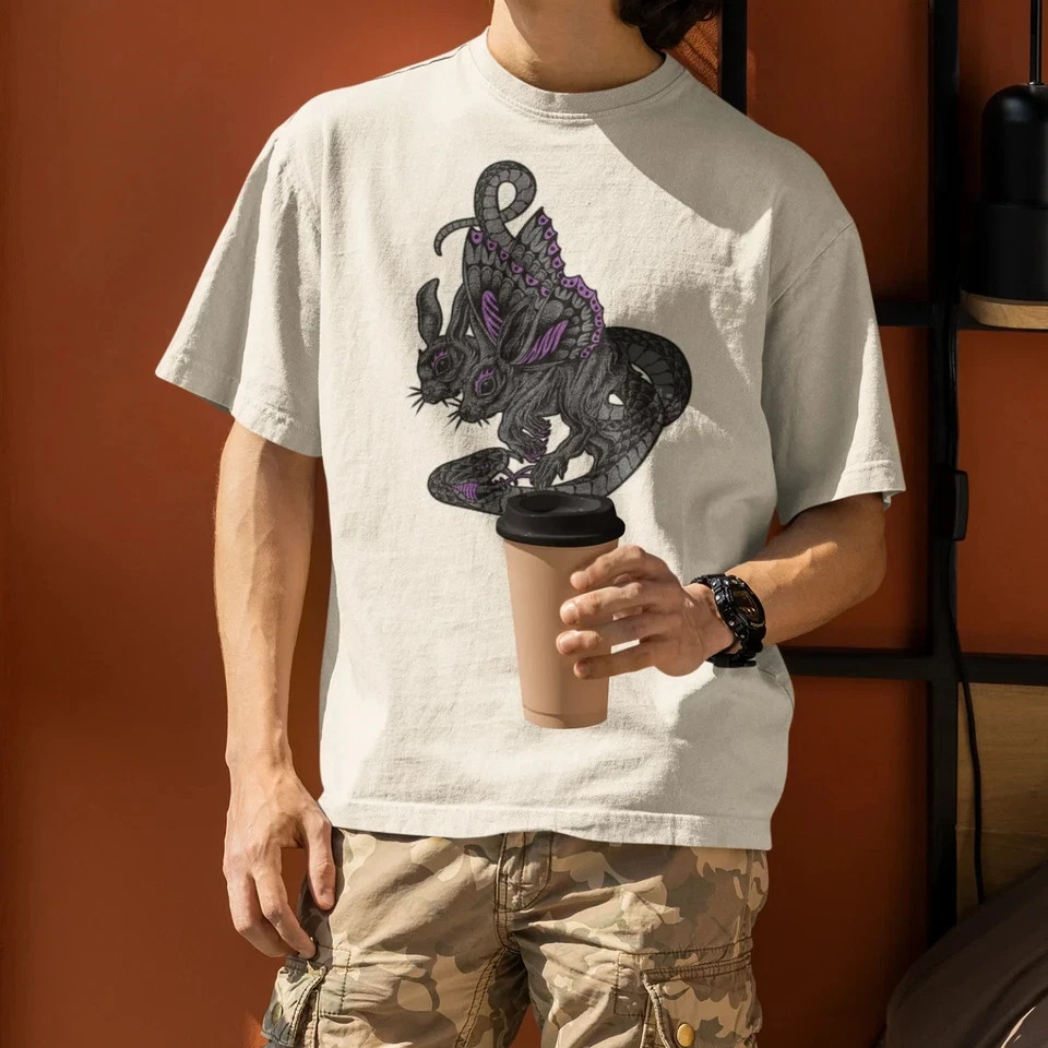 Men&rsquo;s Oversized Round Neck Streetwear T-Shirt Soft Cotton Casual Wear Comfort