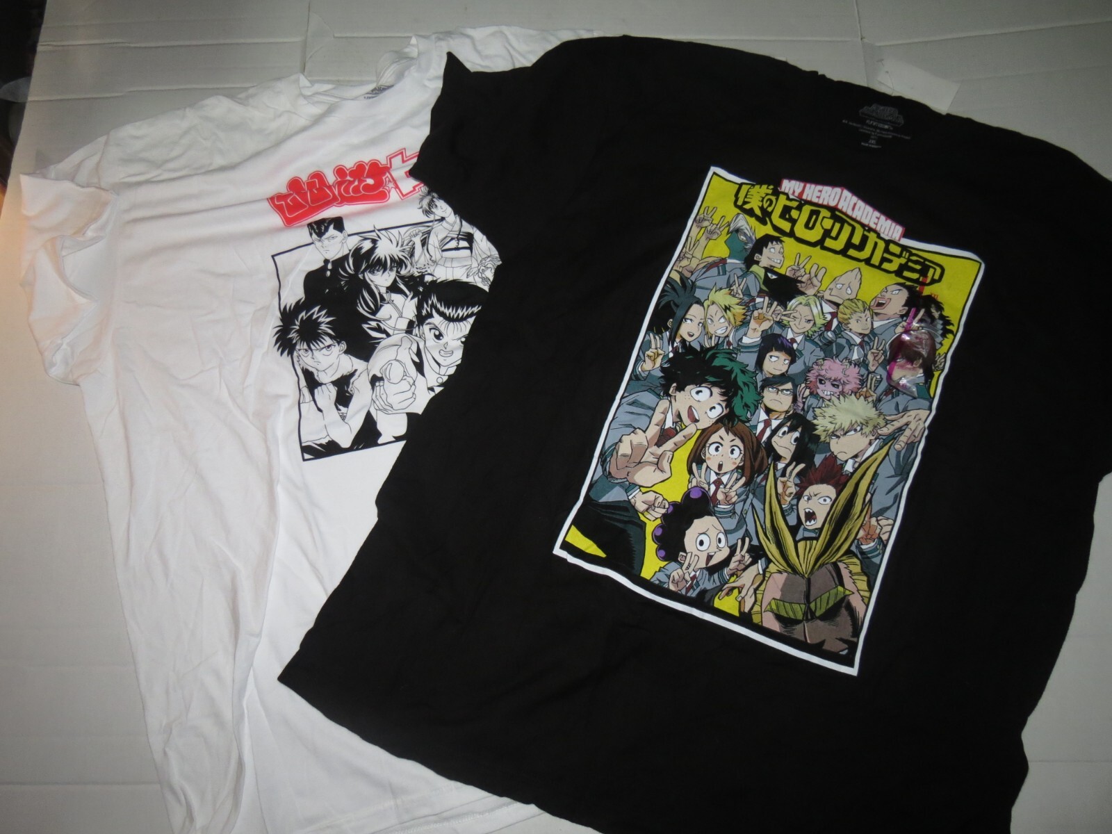 sh3 Lot of 2 Anime T-Shirts My Hero Academia & Yu Yu Hakusho YYH Mens XXL