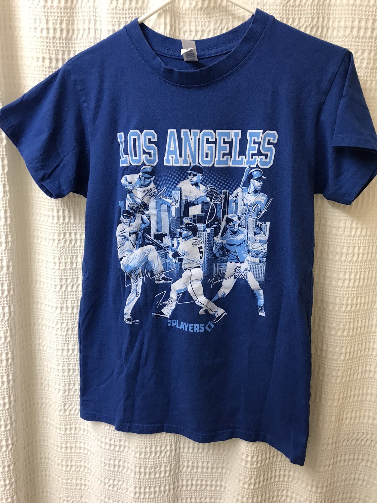 Los Angeles Dodgers MLB Tshirt Adult Small Blue White Brisco Brands