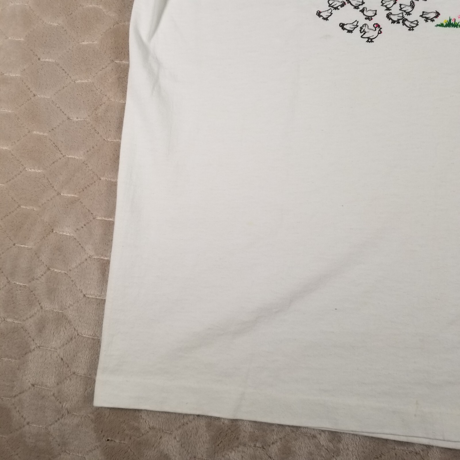 VTG Cow Farm Shirt Mens XL All Over Print Sheep Single Stitch Las Vegas STAINED