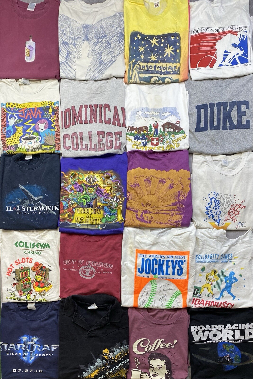 Vintage Graphic shirts Promo Funny Cartoons Sport Destinations Lot Of 20 Mix Szs