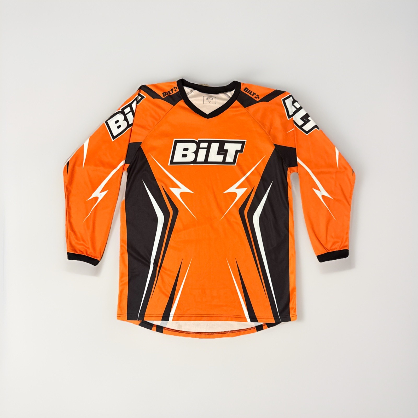 Bilt Jersey Long Sleeve Motocross Dirt Bike Cycle Moto Men&rsquo;s Size Large Orange