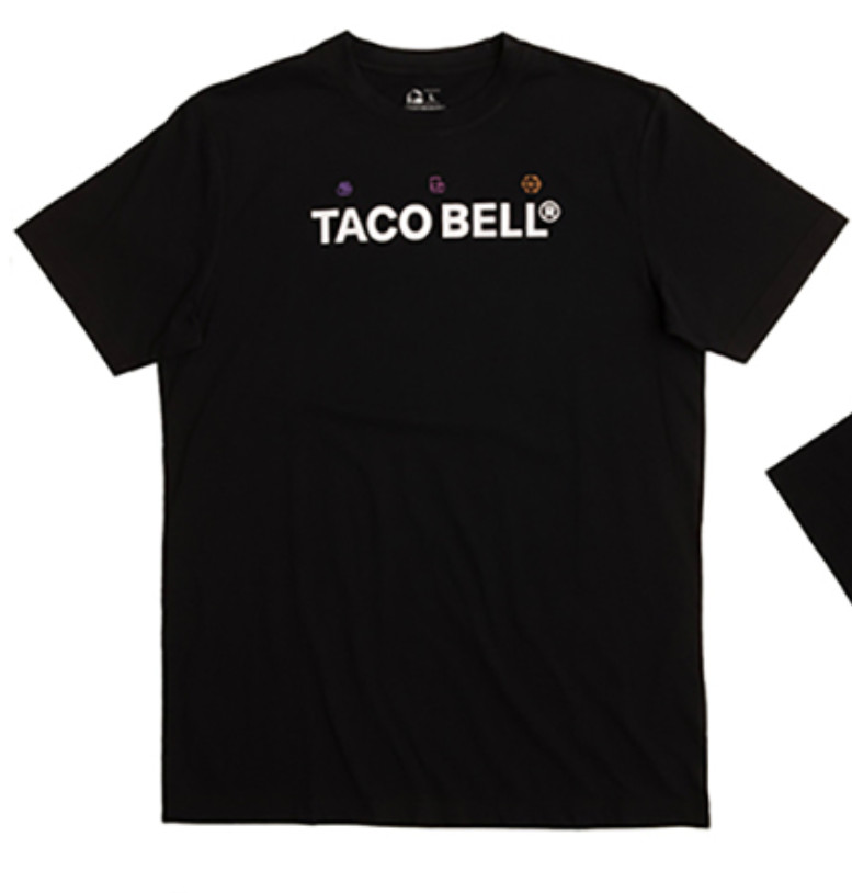 TACO BELL 🌮🔔 Employee Unisex Short Sleeve Screen Print LIVE MAS NiB Uniform