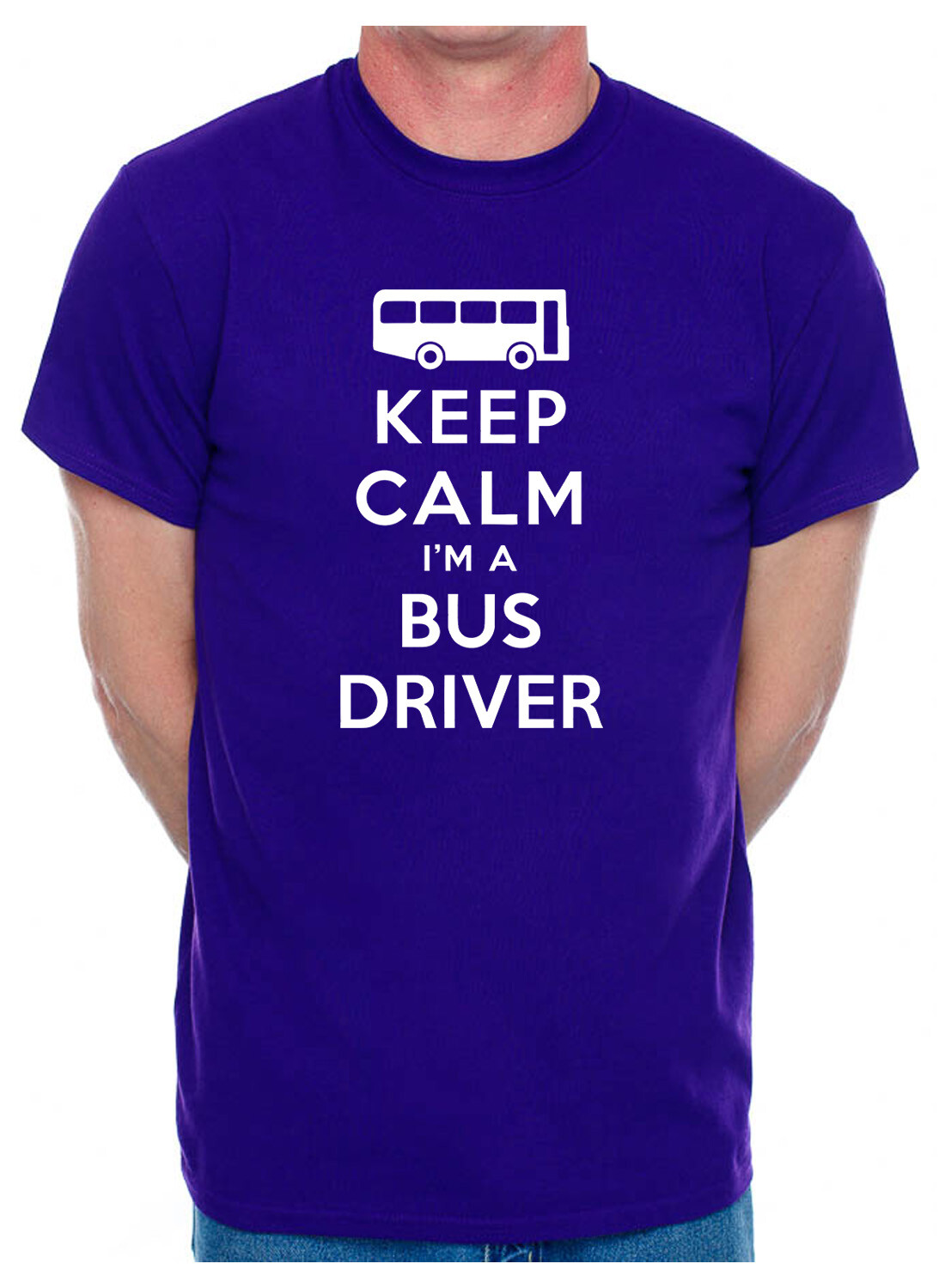 Keep Calm I&rsquo;m A Bus Driver Birthday Gift Funny Mens T-Shirt