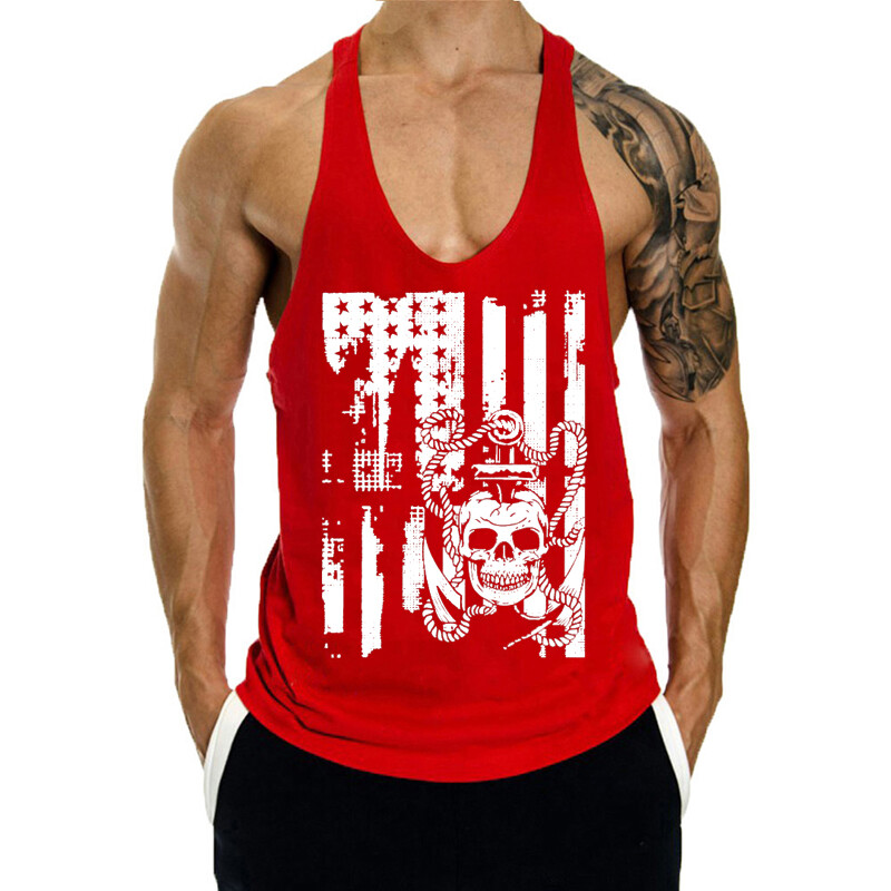Men&rsquo;S Tank Top Gym Tank Top Fitness Men&rsquo;S Fitness BodybuildingClothing Vest