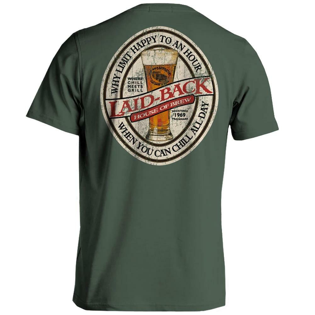 Cornet Beer House of Brew Happy Hour Men&rsquo;s Tee Shirt Green Short Sleeve T-Shirt