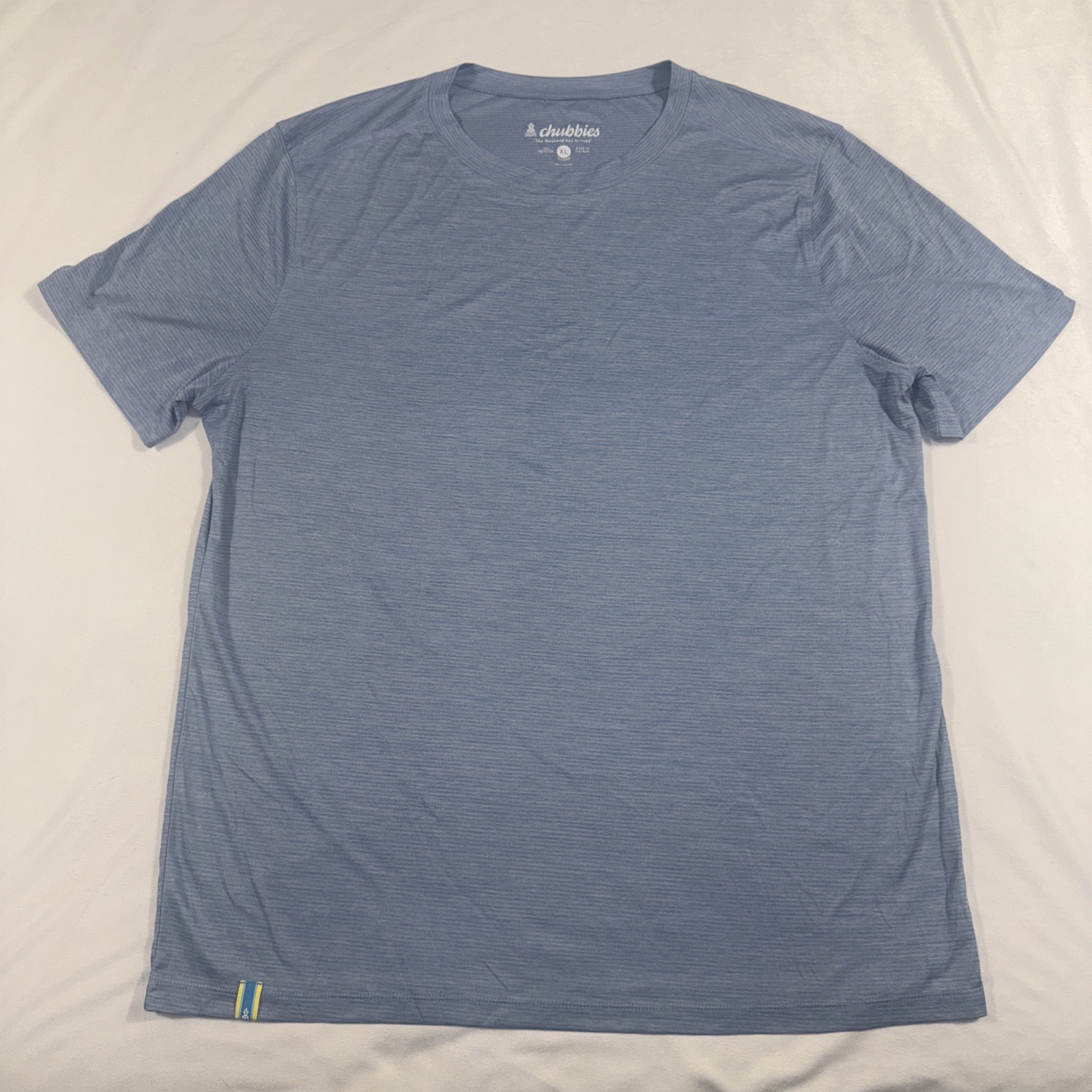 Chubbies T-shirt Mens Size Extra Large Blue Short Sleeve Lightweight Stretch