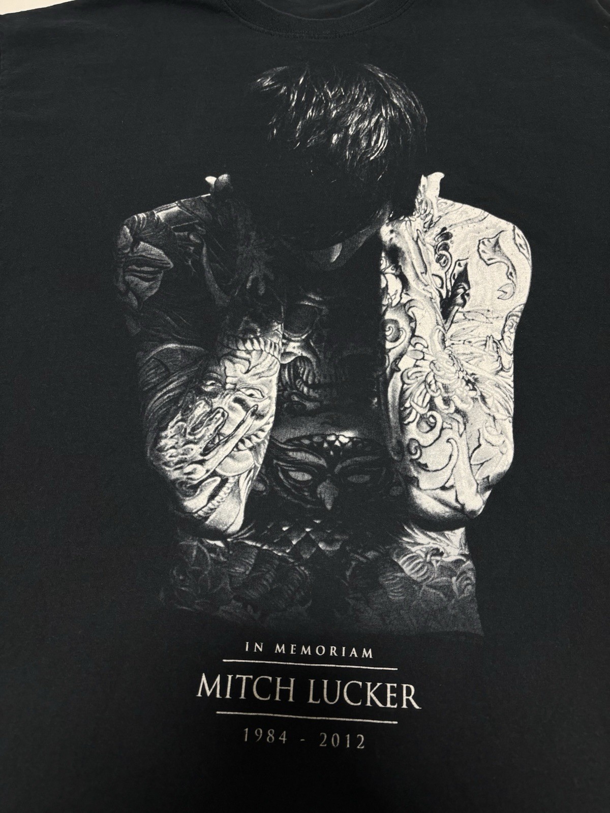 2012 Mitch Lucker Memorial T-Shirt Size XL Suicide Silence MySpace Era Deathcore