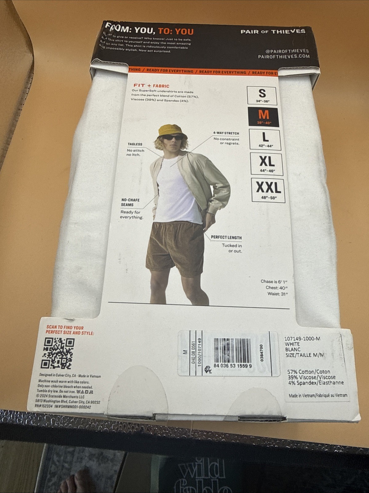 Pair of Thieves Men&rsquo;s Classic tee Crewneck Tees 3pk White Medium New in Package