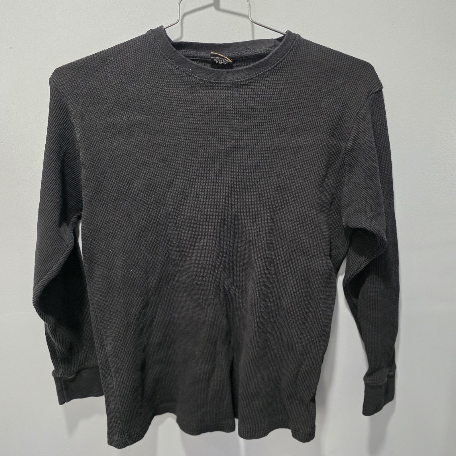 Vtg Heavy Weight Gemrock Shirt Size L Men&rsquo;s Long Sleeve Thermal Waffle Knit Base
