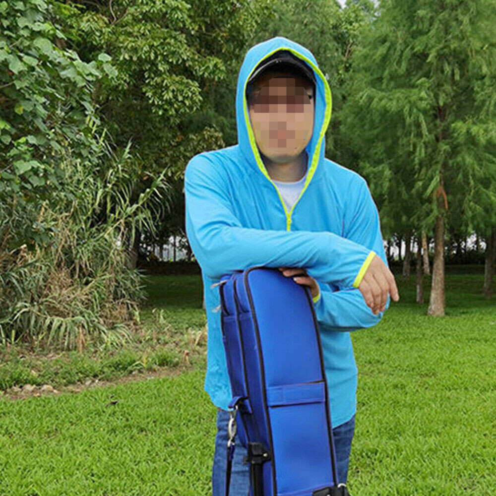 UPF 50+ Men UV Protection Jacket T-Shirt Hoodie Long Sleeve Outdoor Fishing Tops