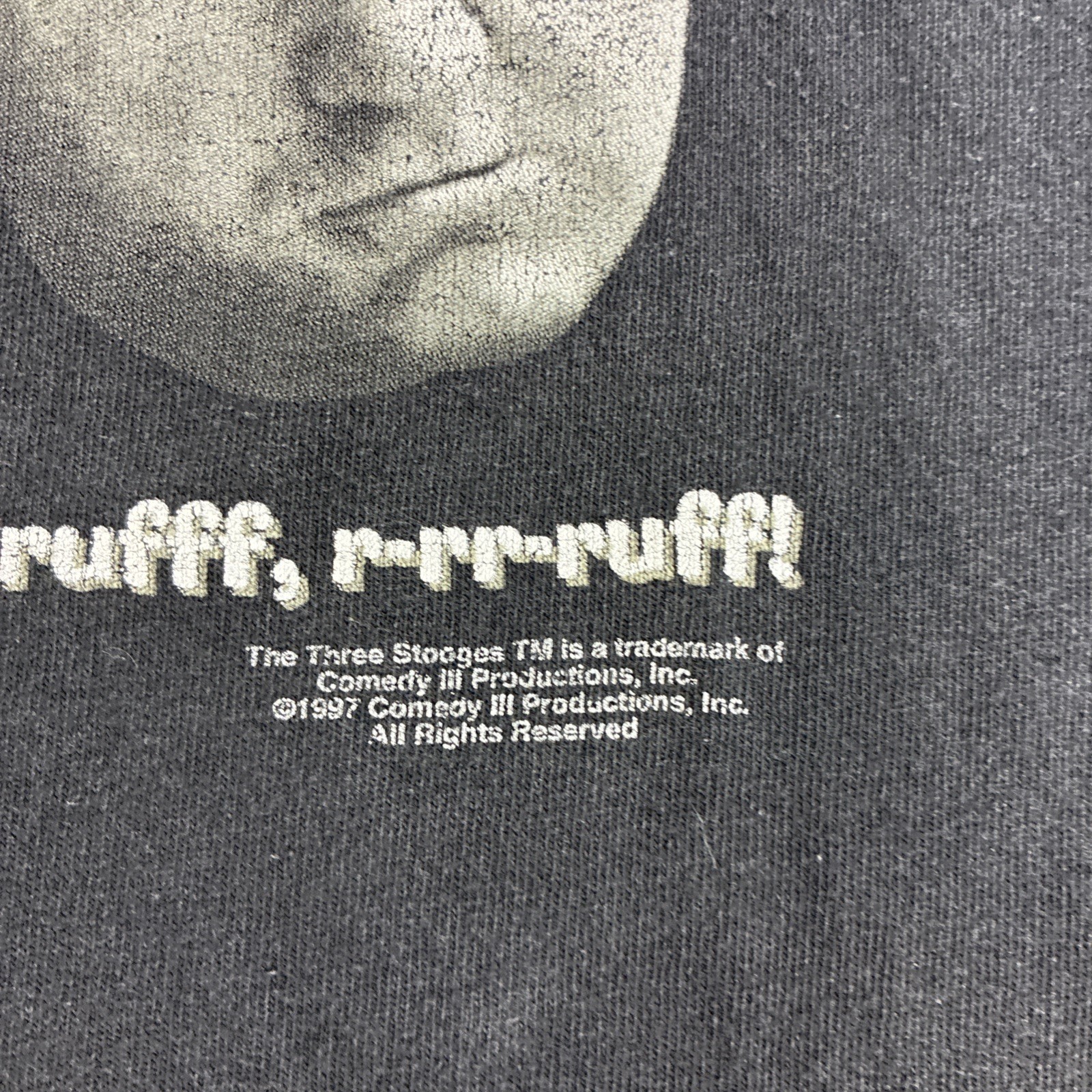 Vintage Three Stooges Many Faces Of A Knucklehead T-Shirt Size XL 1997 90s