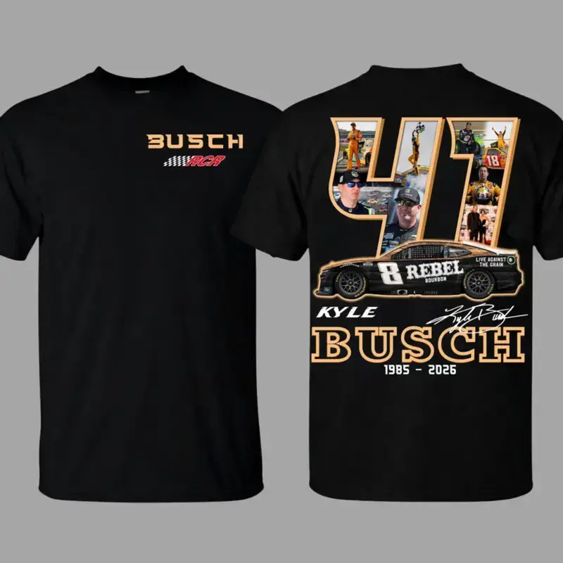 Kyle Busch 8 NASCAR Racing Shirt Driver Tribute Motorsport Fan Gift Tee