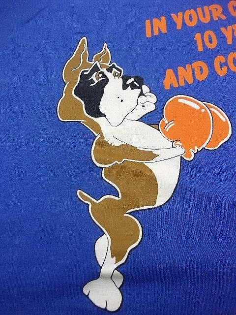 BOXER&rsquo;S BAR & GRILLE T-SHIRT Blue T-Shirt Size XL Cotton/Polyester Blend LQQK!