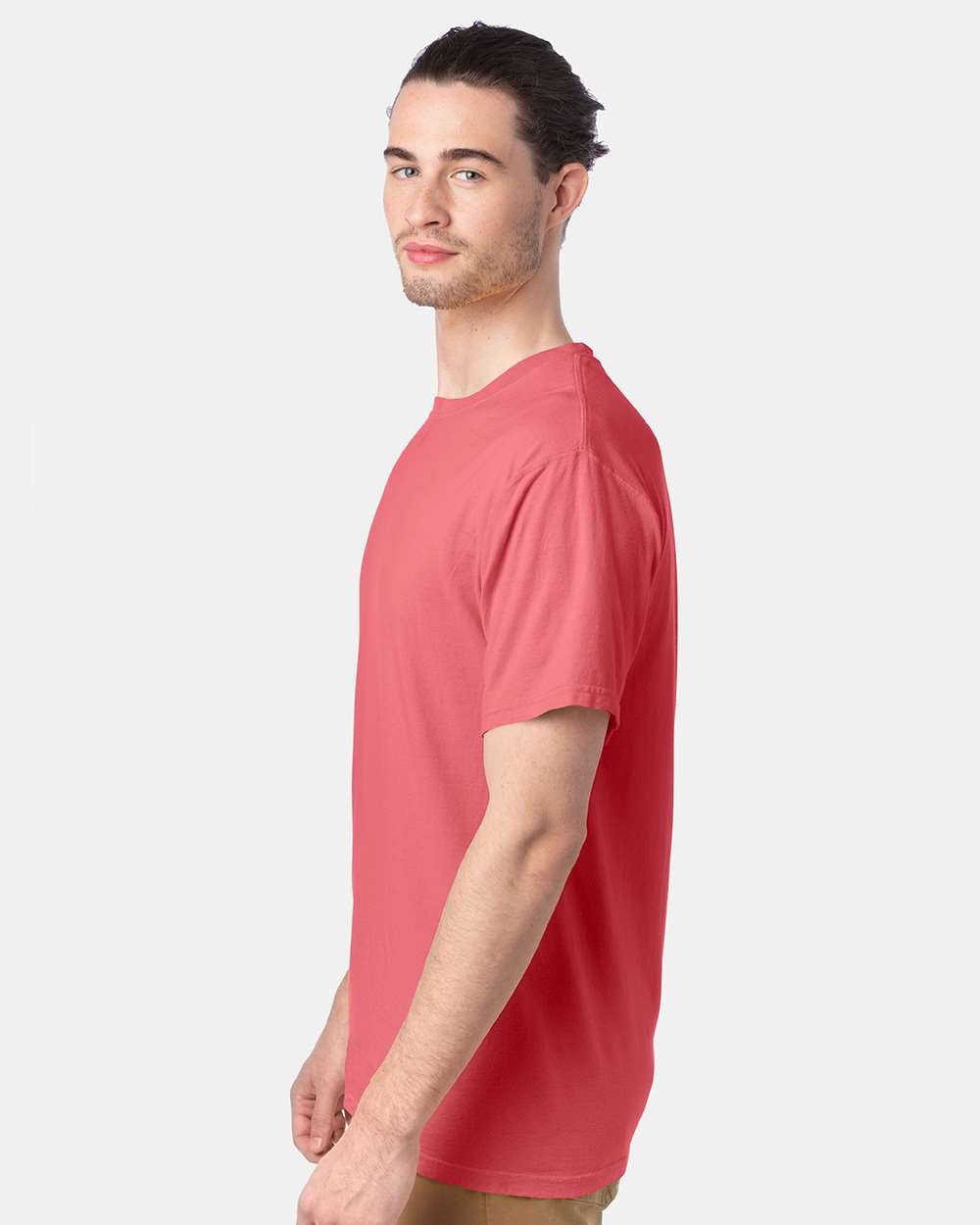 🔥 Comfortwash By Hanes Men Garment-dyed T-shirt Short Sleeve Coral Craze XL