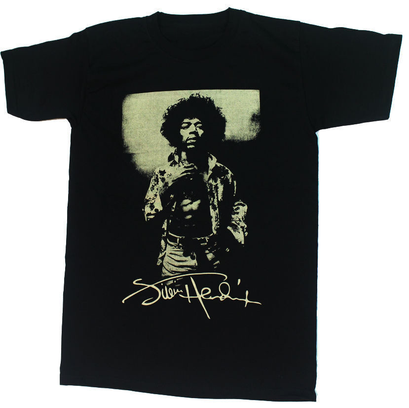 Jimi Hendrix Guitar Legend Black T-shirt Jimmy Hendrix UR182 FREE SHIPPING